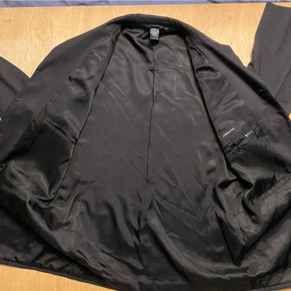 Black Claiborne Men’s Suit Jacket Blazer 42R - Picture 5 of 12